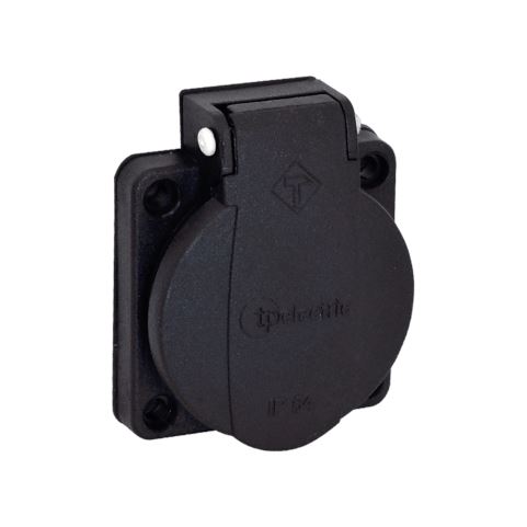 TP ELECTRIC - 1x16A - Pano Prizi (16A) (Siyah) - 3101-310-0300