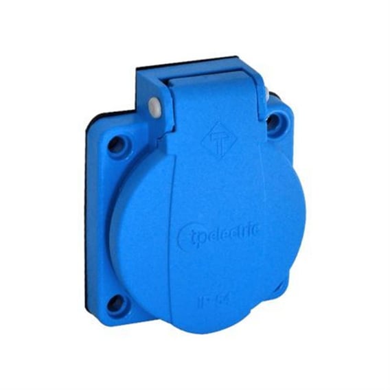 TP ELECTRIC - 1x16A - Pano Prizi (16A) (Mavi) - 3101-310-0900