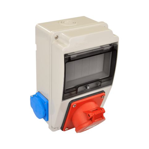 TP ELECTRIC - IP 44 Makine Prizi (5x32A) ön + Pano Prizi (1x16A) yan (2)	- 3318-002-7000