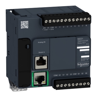 Schneider Electric - M221 PLC 16IO Röle Çıkış Ethernet - TM221CE16R