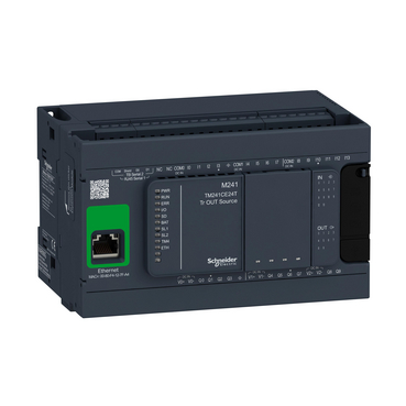 Schneider Electric - M241 PLC 24IO Transistör Çıkış Ethernet - TM241CE24T