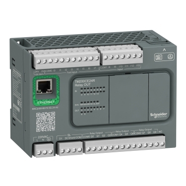 Schneider Electric - kontrolör M200 24 IO röle+Ethernet - TM200CE24T
